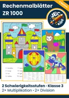 Vorschau - Arbeitsblätter - Rechenmalblätter ZR 1000 – Kopfrechnen Multiplikation & Division (Klasse 3) - Deckblatt