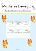 Vorschau - Arbeitsblätter - Mathe in Bewegung - Flexibles Multiplizieren und Dividieren - Deckblatt
