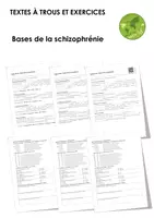Aperçu - Feuilles d'exercices - Bases de la schizophrénie (textes à trous, exercices, vidéo explicative) - Page de couverture