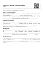 Aperçu - Feuilles d'exercices - Bases de la psychosomatique (textes à trous, exercices, vidéo explicative) - Page 3