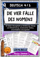Vorschau - Unterrichtsreihen - Materialpaket - Die 4 Fälle des Nomens - Klasse 4/5 - Seite 1