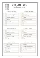 Vorschau - Arbeitsblätter - DaZ/F Förderung Lernbereiche Checkliste Niveau A1-A2 - Deckblatt