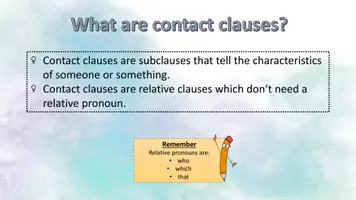 Vorschau - Präsentationen/Tafelbilder - Contact clauses - Seite 2