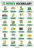 Aperçu - Feuilles d'exercices - St.Patrick (Flashcards + Memory) - Page 1
