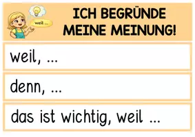 Vorschau - Poster - Tafelmaterial Aufbau eines Arguments - Philosophieren mit Kindern - Meinung sagen - Seite 3