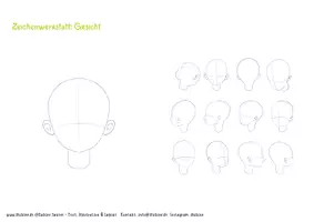 Vorschau - Arbeitsblätter - Zeichenwerkstatt: Gesicht - Seite 2