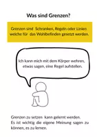 Vorschau - Arbeitsblätter - Was sind Grenzen? Broschüre mit Fragebogen - Deckblatt