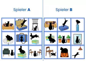 Vorschau - Spiele - Wechselpräpositionen mit Akkusativ und Dativ DaF DaZ A2 - Seite 1