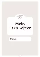 Vorschau - Arbeitsblätter - Mein Lernhefter Deckblatt für Schule und Förderunterricht - Seite 3
