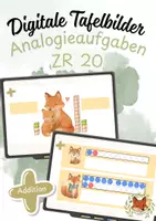 Vorschau - Präsentationen/Tafelbilder - Digitale Tafelbilder: Analogieaufgaben Addition ZR 20 - Deckblatt