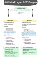Vorschau - Arbeitsblätter - Ja/Nein-Fragen & W-Fragen A1–A2 – Grammatik | DaZ / DaF - Seite 1