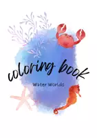 Aperçu - Cliparts/Visuels - Livre de coloriage Mondes aquatiques Coloriages pour se détendre - Page de couverture
