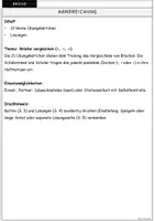 Vorschau - Aufgabenkarten - Brüche vergleichen - Freiarbeitsmaterial - Seite 1