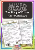 Vorschau - Arbeitsblätter - MIXED GRAMMAR: The Story of Easter • ABs + Musterlösung - Deckblatt