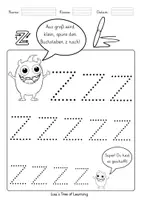 Vorschau - Arbeitsblätter - Materialpaket - Buchstaben nachspuren – A-Z (Vorschule / 1. Klasse) - Seite 3