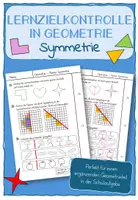 Vorschau - Test - Lernzielkontrolle in Geometrie - Symmetrie - Deckblatt
