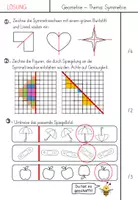 Vorschau - Test - Lernzielkontrolle in Geometrie - Symmetrie - Seite 2