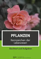 Vorschau - Arbeitsblätter - Pflanzen - Kennzeichen der Lebewesen (Sachtext mit Aufgaben) - Deckblatt