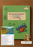 Vorschau - Arbeitsblätter - "Lesen/Entscheidungsfragen" "Am Badesee" - Deckblatt