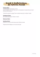 Vorschau - Arbeitsblätter - Die Großschreibung der höflichen Anrede (Argumentation, sachlicher Brief) - Seite 1