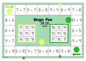 Vorschau - Spiele - Mathe - Bingo - ZR 20 mit Zehnerübergang - Seite 2