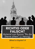Vorschau - Arbeitsblätter - Rätsel Kap. 1-11: "Bis die Sterne zittern" (J. Herwig) - Deckblatt