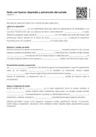 Vista previa - Hojas de trabajo - Depresión y prevención del suicidio (textos con espacios en blanco, ejercicios, vídeo explicativo) - página 2