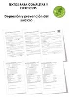 Vista previa - Hojas de trabajo - Depresión y prevención del suicidio (textos con espacios en blanco, ejercicios, vídeo explicativo) - Portada