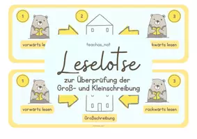 Vorschau - Fördermaterial/Inklusion - LRS Leselotse zur Überprüfung der Groß- und Kleinschreibung - Deckblatt