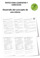 Vista previa - Hojas de trabajo - Desarrollo del concepto de uno mismo (textos con espacios en blanco, ejercicios, vídeo explicativo) - Portada