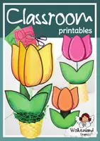 Vorschau - Mal- und Bastelvorlagen - 3D Tulpen im Muffinbecher basteln im Frühling Muttertag - Deckblatt