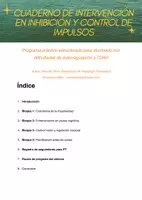 Vista previa - Unidades / Secuencias / Situaciones de Aprendizaje - Intervención en Inhibición y Control de Impulsos TDAH - Portada