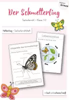 Vorschau - Arbeitsblätter - Der Schmetterling - Sachunterricht GS 1 - Deckblatt