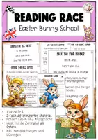 Vorschau - Spiele - Reading Race Easter Bunny School Englisch Sek I - Deckblatt