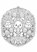 Vorschau - Bildkarten - Frühlings-Ausmalbilder & Mandalas – GRATIS Download für Kindergarten & Grundschule - Seite 1
