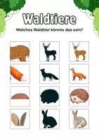 Vorschau - Fördermaterial/Inklusion - Klettmappe Waldtiere Wahrnehmung & Wortaufbau (TEACCH) - Seite 1
