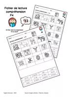 Aperçu - Feuilles d'exercices - Le mot et l’image - prog Kit et Siam – P4 - Page de couverture