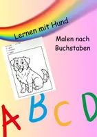 Vorschau - Arbeitsblätter - Malen nach Buchstaben - Deckblatt