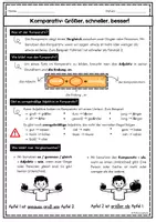 Vorschau - Arbeitsblätter - Adjektive: Komparativ/DaZ & DaF/A1-A2 - Seite 1