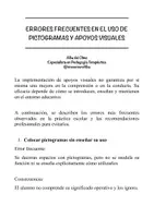 Vista previa - Refuerzo / NEE / Materiales de apoyo - Errores frecuentes en el uso de pictogramas y apoyos visuales - Portada