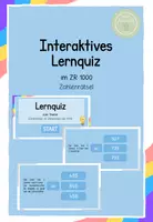 Vorschau - Präsentationen/Tafelbilder - Zahlenrätsel im ZR 1000 - Interaktives Lernquiz - Deckblatt