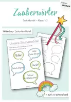 Vorschau - Arbeitsblätter - Unsere Zauberwörter - Sachunterricht GS 1 - Deckblatt