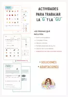Vista previa - Hojas de trabajo - Cuadernito actividades G y GU (+adaptaciones) - @profe_ept - Portada