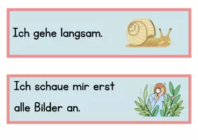 Vorschau - Arbeitsblätter - Regeln Lesespaziergang - Seite 1