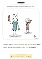 Aperçu - Matériel pour travaux manuels / dessin - Abel et Bellina - Microsituation - Les rouleaux en carton - Page de couverture