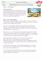 Vorschau - Mal- und Bastelvorlagen - Frühling Fantasiereise Der erste warme Frühlingstag - Seite 1