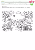 Vorschau - Mal- und Bastelvorlagen - Frühling Fantasiereise Der erste warme Frühlingstag - Seite 3