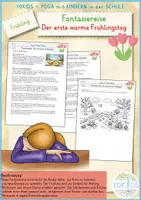 Vorschau - Mal- und Bastelvorlagen - Frühling Fantasiereise Der erste warme Frühlingstag - Deckblatt