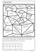 Vorschau - Arbeitsblätter - Wachsendes Materialpaket Deutsch – Lesen und Malen | Ausmalbilder Grammatik & Rechtschreibung & Lesen - Seite 3