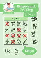 Vorschau - Spiele - Bingo Spiel: Frühling & Ostern - Deckblatt